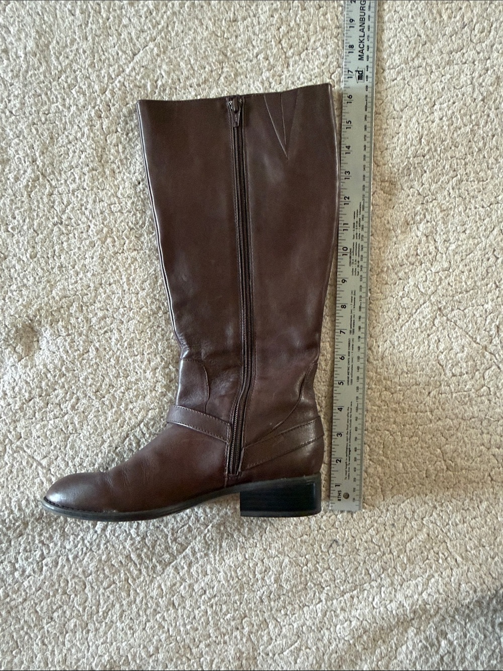 Lauren Ralph Lauren Brown Leather Mika Riding Boots 6.5 - Picture 6 of 10